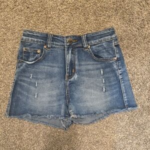 Elan Blue Denim Jeans with Black Label